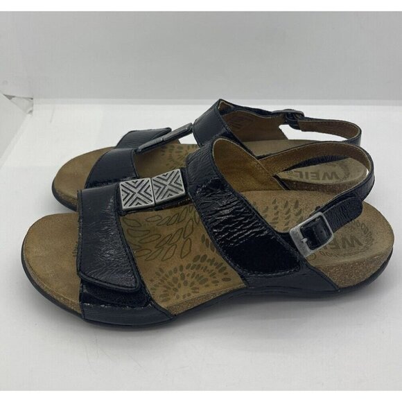 Dr. Andrew Weil SPAIN Orthaheel Comfort Sandal Sonora Orthoheel Black Sz 37 6US - Picture 3 of 9